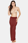 Zivame All Day Flared Mermaid Reversible Saree Shapewear - Salmon Maroon — thumbnail 9